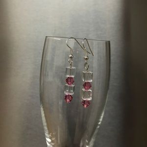 🦋4 for$15 🦋Geometric style crystal earrings.